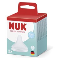 NUK Sisač silikon Perfect Match S 0m+ 2 kom