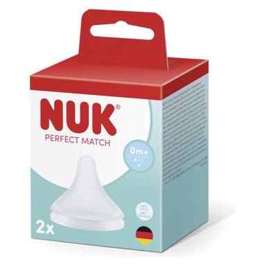 NUK Sisač silikon Perfect Match S 0m+ 2 kom