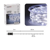 Božićne LED lampice 500L, IP44, hladno bijela, 50 m, 8 načina osvjetljenja