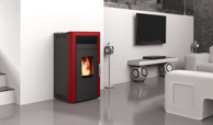 ALFA-PLAM Peć na pelet Alfa Commo 15 Etaž, crvena