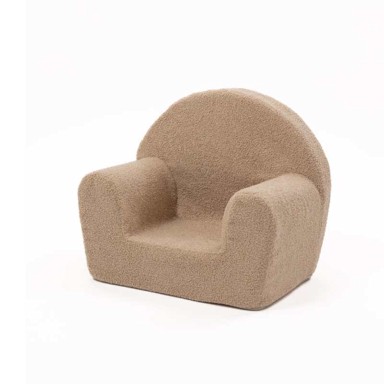 Fotelja Teddy, teddy pliš, toffee
