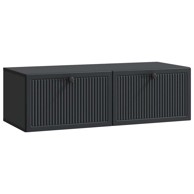TV ormarić zidni 98 x 41 x 30 cm od konstruiranog drva, crni