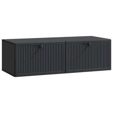 TV ormarić zidni 98 x 41 x 30 cm od konstruiranog drva, crni