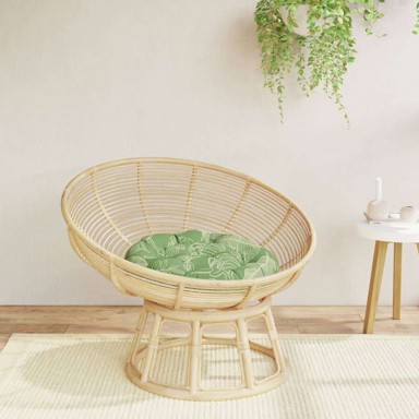 Jastuk okrugli Oxford, Ø 60 x 11 cm, uzorak lišća