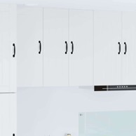 Zidni kuhinjski ormarić 60 x 31 x 80 cm, visoki sjaj bijeli