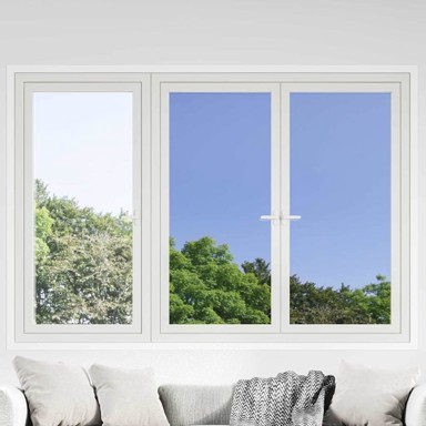 Static Reflective Solar Window Film, 45 × 500 cm, PVC, srebrna