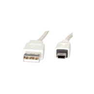 STANDARD USB2.0 kabel Tip A(M)-Mini 5-pin(M), 3 m, bež