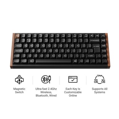 KEYCHRON Tipkovnica K2H-F1-UK, RGB, 96%, bežična