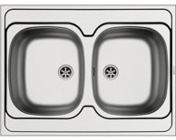 PYRAMIS Sudoper INTERNATIONAL, inox, 80 × 60 cm, 2B, 100103501