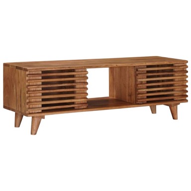 TV ormarić s pohranom s vratima, 105x30x35 cm, prirodna