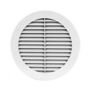 EUROPLAST Rešetka s mrežicom, bijela, FI 125mm