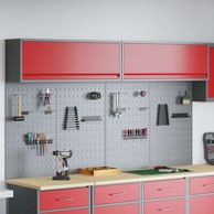 Set ormara za alate 6 kom, crvena