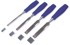 BEAST TOOLS Set stolarskih PVC dlijeta za rezbarenje 6–24 mm 4-dijelni, plava