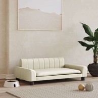 Krevet za pse od umjetne kože, 90 × 53 × 30 cm, bež