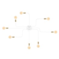 Stropna svjetiljka Truva, 8xE27, bijela