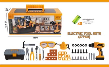 Dječji komplet za igru majstora Suitcase, 37 elemenata