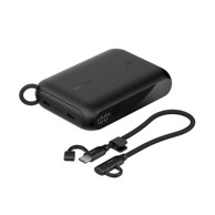 BELKIN Powerbank 10. 000 mAh, crni, Display PD 20W, USB-C, BPB027hqBK