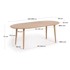 KAVE HOME Proširiv blagovaonski stol u dekoru hrasta u prirodnoj boji 90x120 cm Oqui