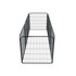 Homestar igraonica za štence, 8 panela, 160 × 160 × 60 cm, metalna