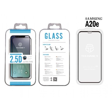TECHANCY Kaljeno staklo 2.5D za Samsung A20E crno