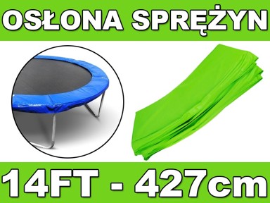 Navlaka za trampolin, 14ft, zeleni