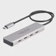 DELOCK USB hub 10 Gbps USB-C s 4x USB-C