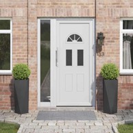 Tegla 2 komada 30 x 30 x 75 cm čelik, crna 