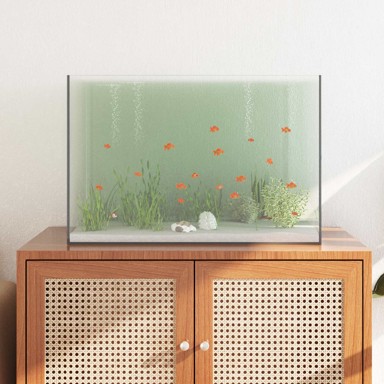 Akvarij sa spremnikom 60 x 35 x 40 cm, staklo, transparentni
