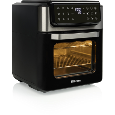 TRISTAR Pećnica na vrući zrak s funkcijom friteze, 12 l, 1800 W, crno/nehrđajući čelik