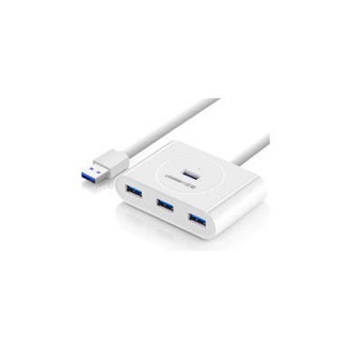 UGREEN USB Hub USB 3.0 A, 4-portni, bijeli, 1m