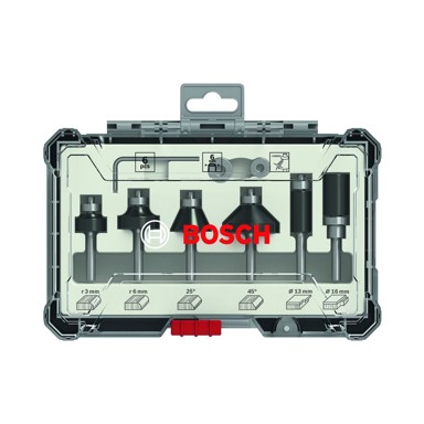 BOSCH glodalo za glodalicu set 6 mm, 6/1
