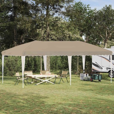 Rastezljivi šator za zabave 575x290x245 cm, krem