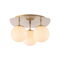 OPVIQ LIGHTS Stropna svjetiljka u zlatnoj boji sa staklenim sjenilom 37x44 cm Well 