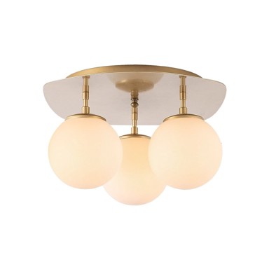 OPVIQ LIGHTS Stropna svjetiljka u zlatnoj boji sa staklenim sjenilom 37x44 cm Well