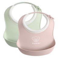 BABYBJORN Podbradnjak 2/1, prašno zelena/prašno ružičasta