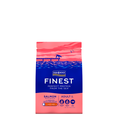 FISH4DOGS Suha hrana za pse, male granule, losos 1.5 kg