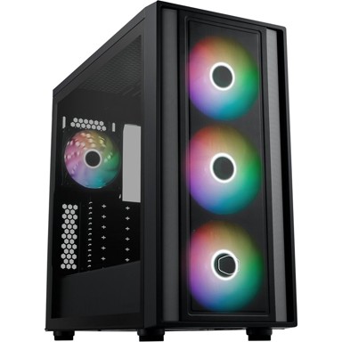 COOLERMASTER Kućište MasterBox 600 Lite, mid tower, ATX, crno