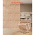 VEVOR Zidni paneli 3D letvice 50 x 50 x 2,56 cm svijetlo drvo