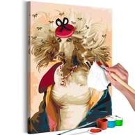 Slika za samostalno slikanje Lady Afghan 40x60