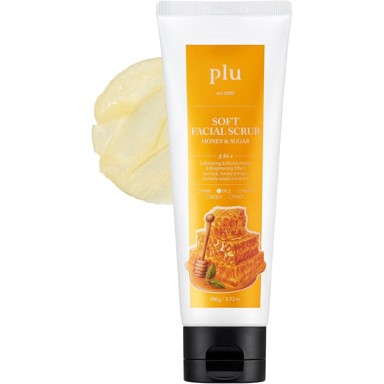PLU Soft Facial Scrub Honey & Sugar, nježni piling za lice, 100 g