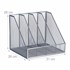 NORTHIX Metalni sakupljač časopisa A4, 4 pretinca, 30 x 25 x 15 cm