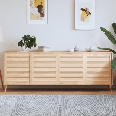 Vrata sa žaluzinama 4 kom od masivne borovine 69 x 59,4 cm