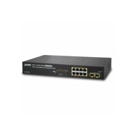 PLANET Switch L2 L4 8-Port RJ45 GbE HP PoE 2-Port 1G SFP Managed