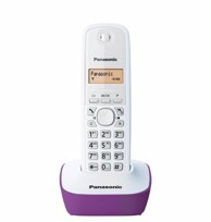PANASONIC Telefon KX-TG1611FXF, bežični, bijelo-ljubičasti