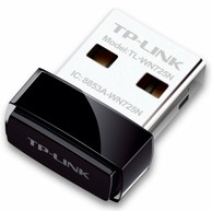 TP-LINK Adapter TL-WN725N, USB 2.0 Nano, 2.4 GHz, 150 Mbps
