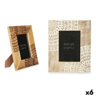 Okvir za sliku 22,3 x 28 x 1,5 cm, 6 kom, bijelo-smeđa