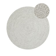 NORTHRUGS Okrugli vanjski tepih ø150 cm, bijelo-bež