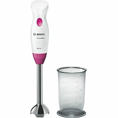 BOSCH Štapni mikser MSM2410PW CleverMixx, 400W, bijelo/rozi