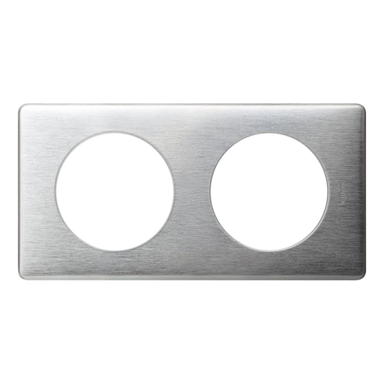 LEGRAND Pokrovna ploča Céliane Metal 068922, 2-struka, aluminij