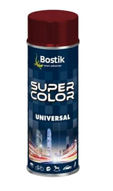 BOSTIK Super Color univerzalni sintetički alkidni lak u spreju, 400 ml, ljubičasti RAL 3004